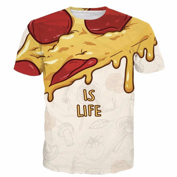 Pizza is life 3D Tshirt