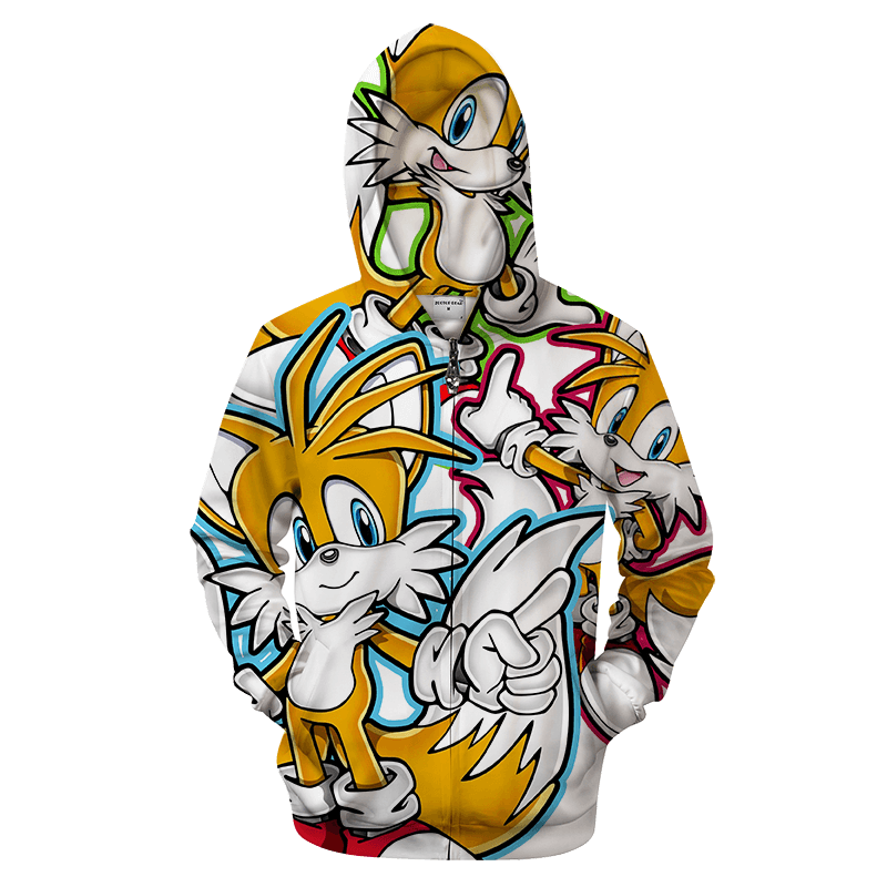 Tails Zip Up Hoodie