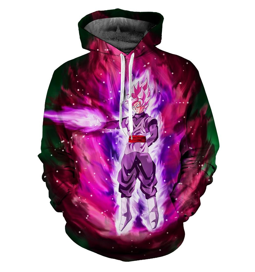 Black Goku Rose Hoodie