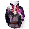 Black Goku Rose Hoodie