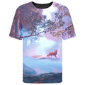 wolf in magical woods