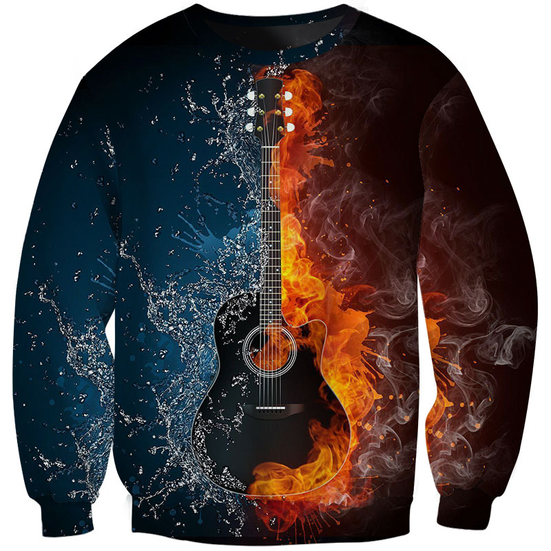 Fire Ice Guitar » TshirtSpecialist.com