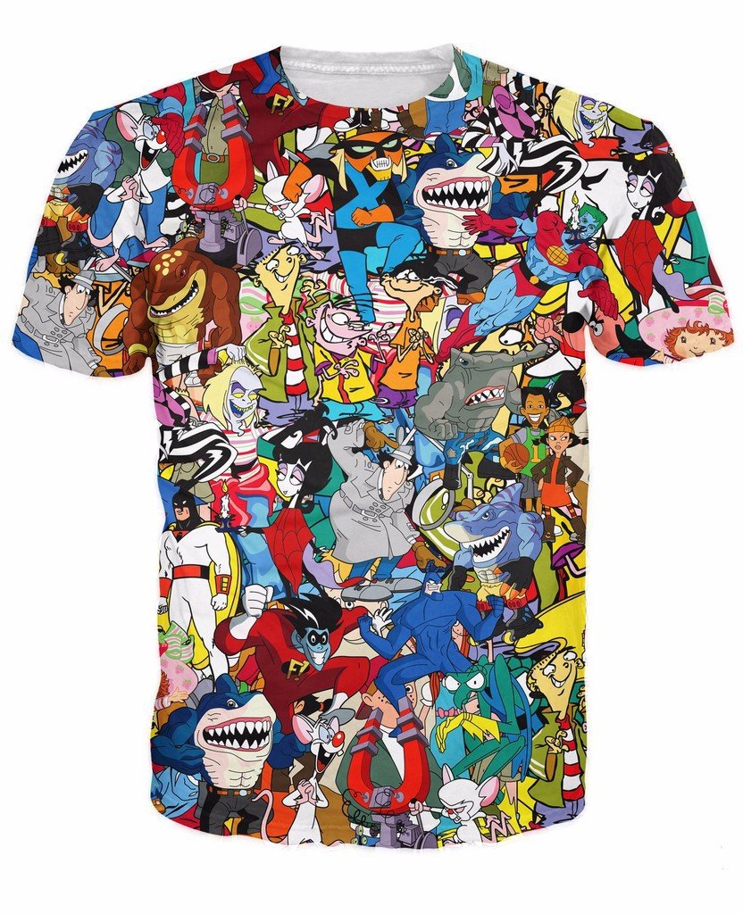 90's Cartoon Collage T-Shirt – 