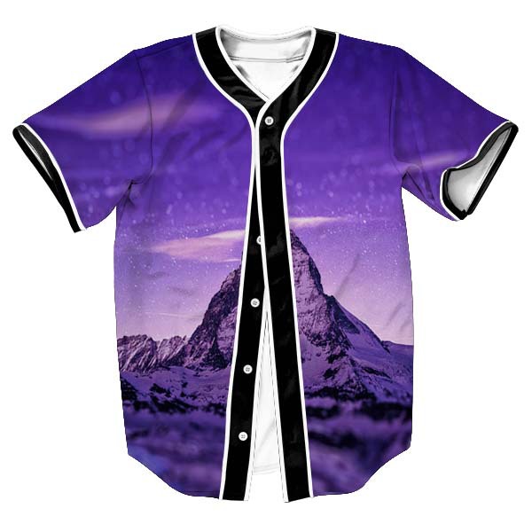 Mens Hipster Hip Hop Button Down Baseball Jersey Short Sleeve Shirt 2018 Brand New 3D Iceberg1